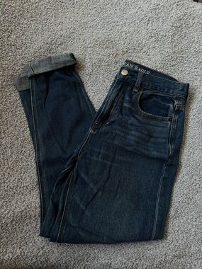 American Eagle Outfitters Dark Blue Slim Fit Women’s Mom Jeans